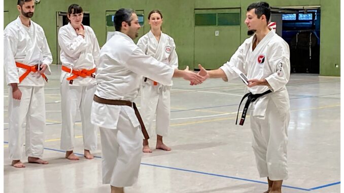 Gratulation zum 1. Kyu im Karate